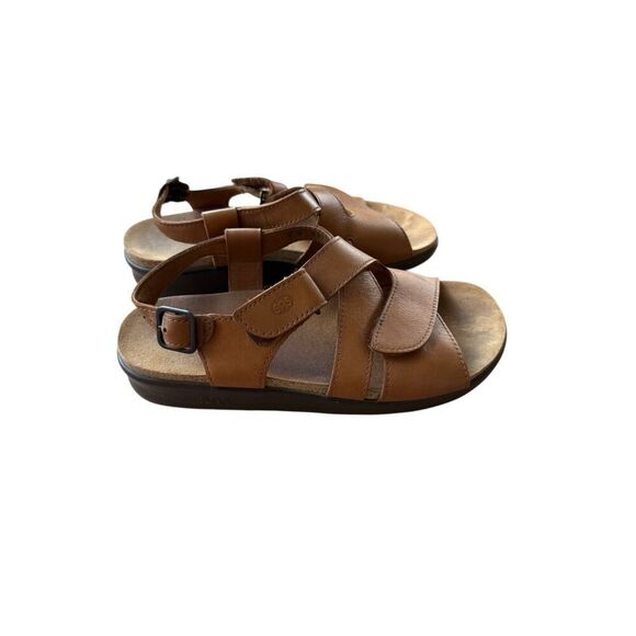 SAS Womens Brown Leather Huggy All Day Tripad Comfort Sandals Size 8M - Picture 7 of 15